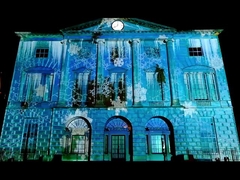 SMX 20000 ルメン WUXGA 大場 3LCDレーザープロジェクター 建物プロジェクション