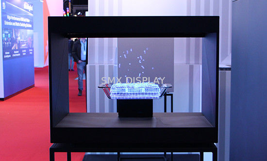 品質 展覧会のための完全なHD 22inch 180° Holocubeのレーザー光線写真表示ショーケース3Dのホログラム箱 工場