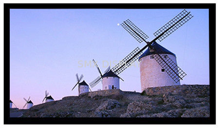 品質 92"は家の映画館、適用範囲が広く白い/灰色の生地のためのプロジェクター スクリーンを修理しました 工場