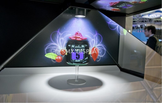 薄板金3Dのホログラムのショーケース、展示会のためのレーザー光線写真表示