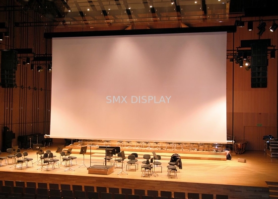 16/9の300インチ タブはモーターを備えられた映写幕をカスタマイズされた160度引張った