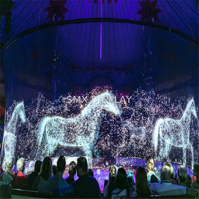 品質 大型プロジェクタスクリーン ホログラム グラス ホワイト グレー 黒 ホログラム メッシュスクリーン 工場