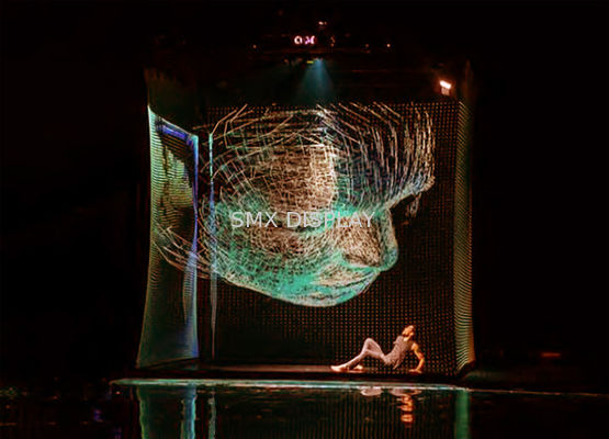 9x30m 透明ホログラムメッシュスクリーン ホログラムプロジェクター ライブイベント用のスクリーン