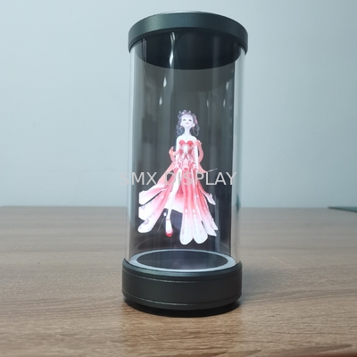 5インチ 360 ホログラムディスプレイ 画像形式 PNG ビデオ形式 MP4 のホログラムシリンダー