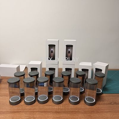 品質 5.5 / 21.5 / 75インチ ホログラムシリンダーボックス 3Dホログラムシリンダー AIインタラクティブ ディスプレイ博物館向け 工場