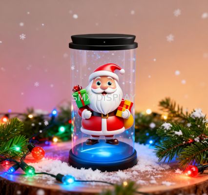 品質 Christmas Gift Mini 3D Hologram Display Handheld Animation Showcase 5inch Holo Tube 工場