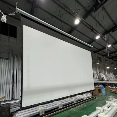 品質 4x3 m High Quality Large Electric Projection Screen/ Motorized Projector Screen Tubular Motor for Projector Screen 工場