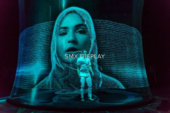 品質 ホログラムのガーゼ50mの透明な3Dレーザー光線写真映写幕 工場