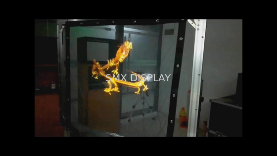 3D Holoのガーゼのレーザー光線写真スクリーンの透明な網プロジェクター30m長さ