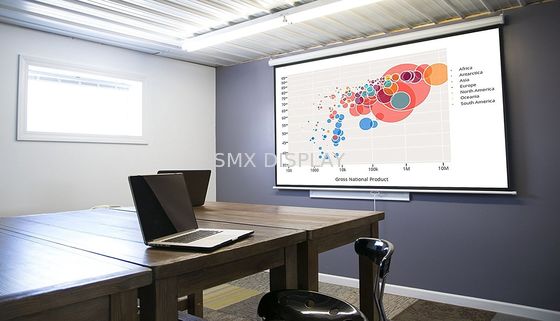 品質 ガラス繊維の手動会議室のための178x178cmの壁の天井を映写幕 工場