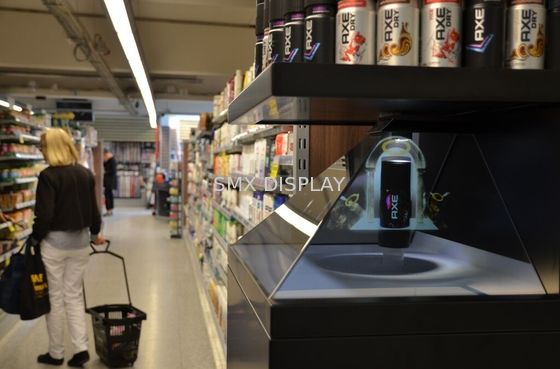 品質 270程度22のインチ3Dの広告のためのレーザー光線写真投射のピラミッドの表示 工場