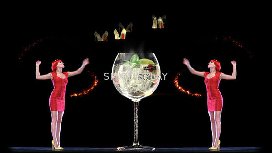 品質 デジタル 3D ホログラム ショーのためのレーザー光線写真スクリーン 3D のレーザー光線写真投射 工場